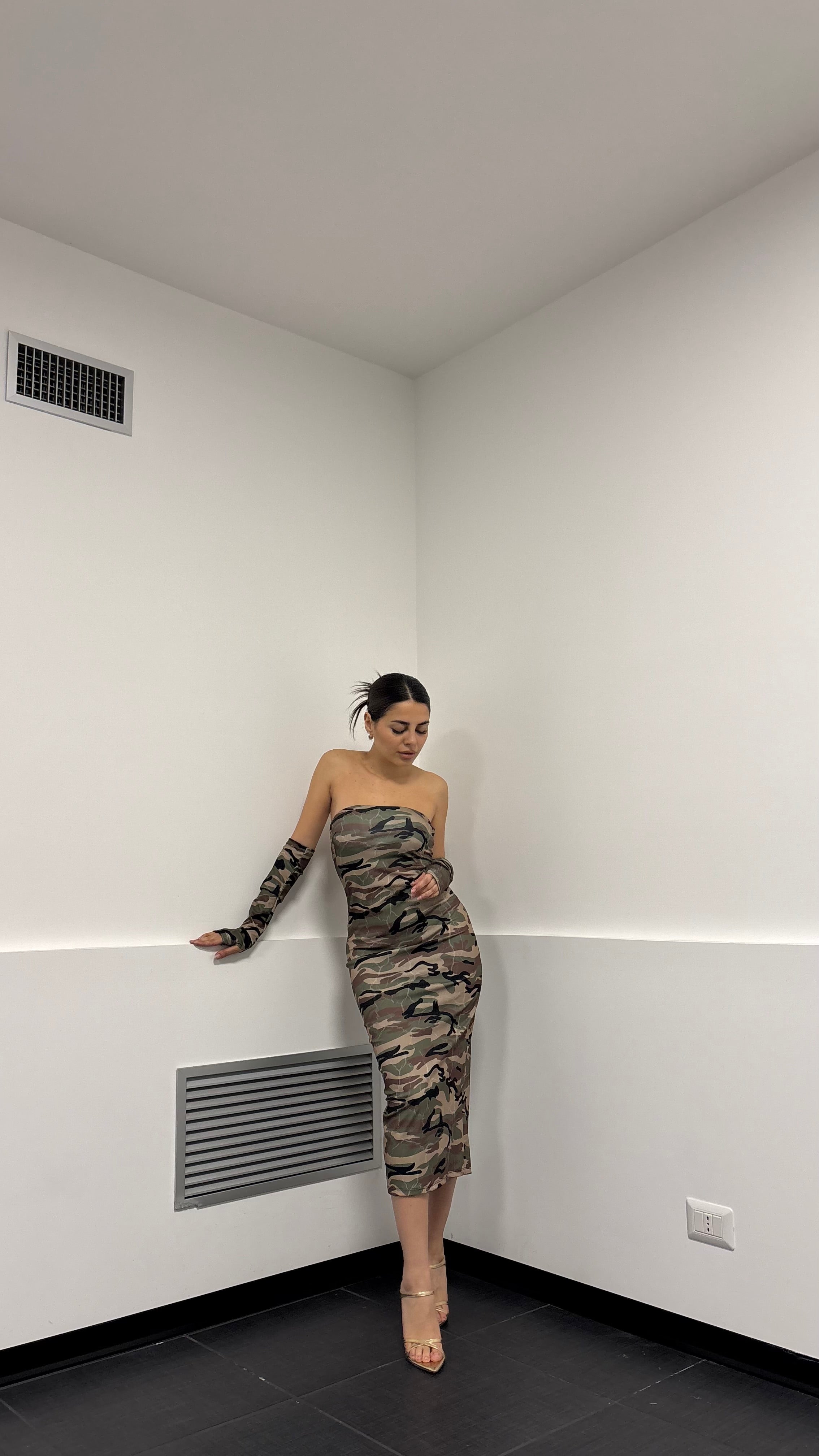 Dress con manicotti