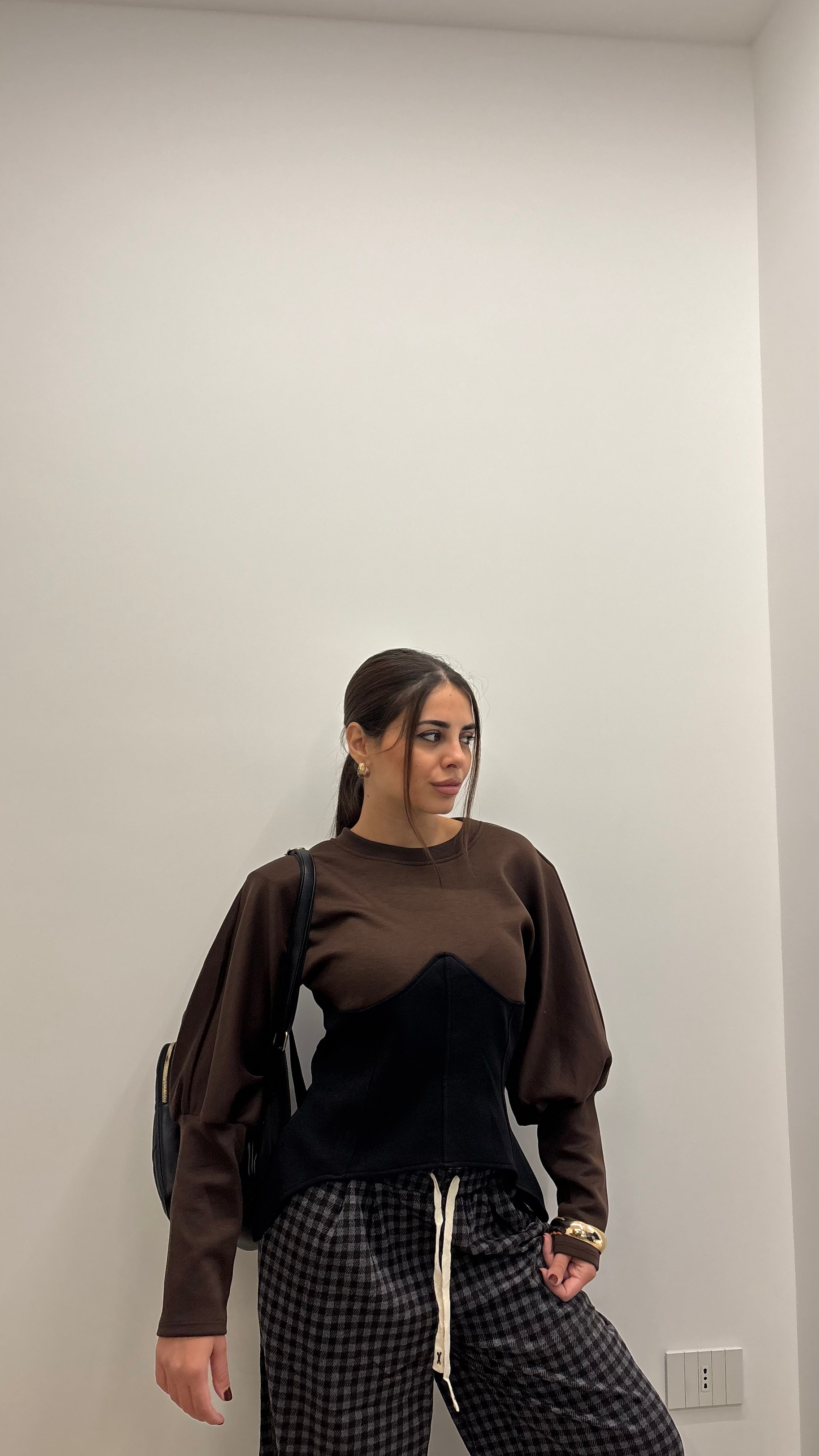 Felpa corsetto