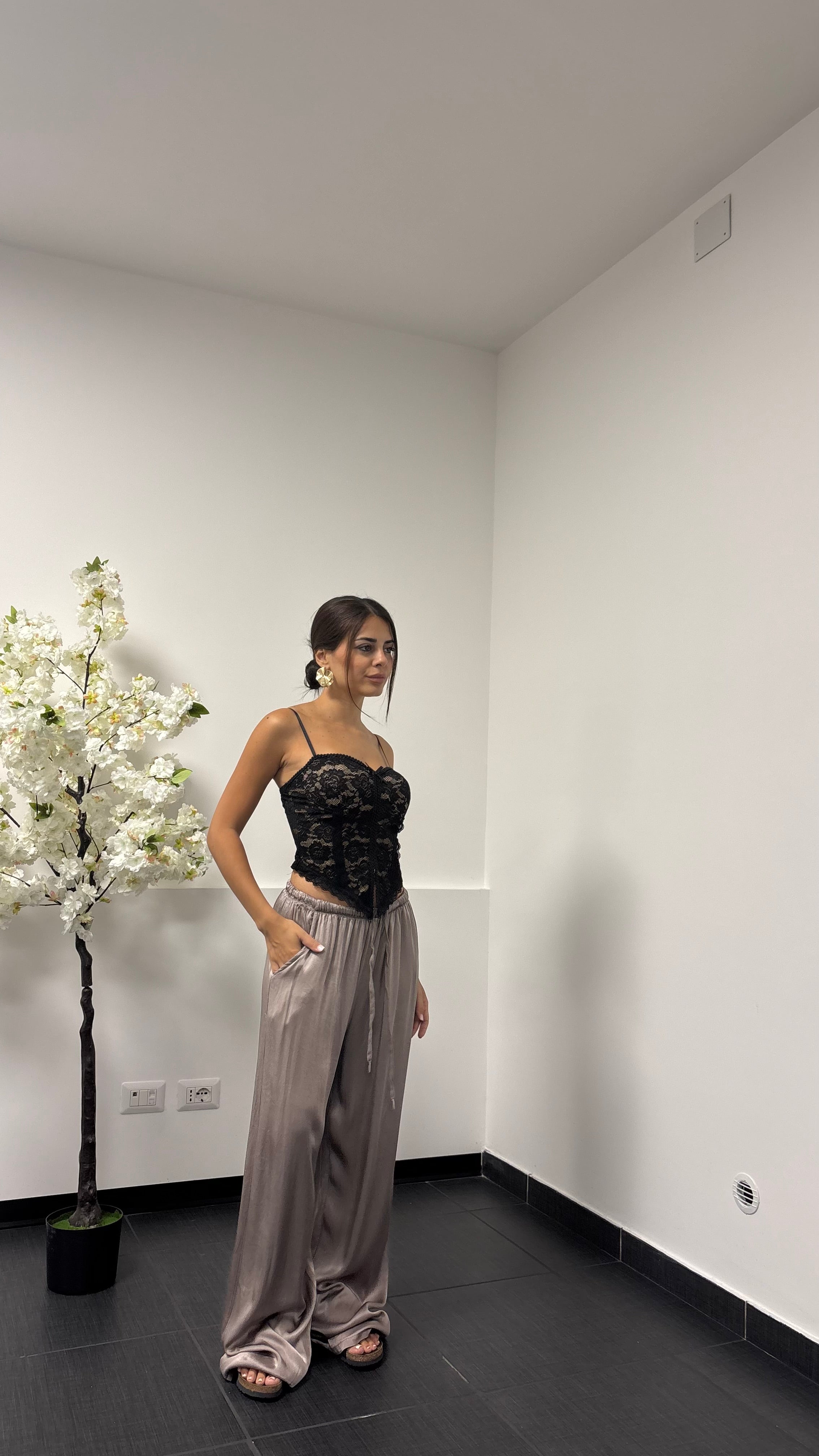 Pantaloni satin