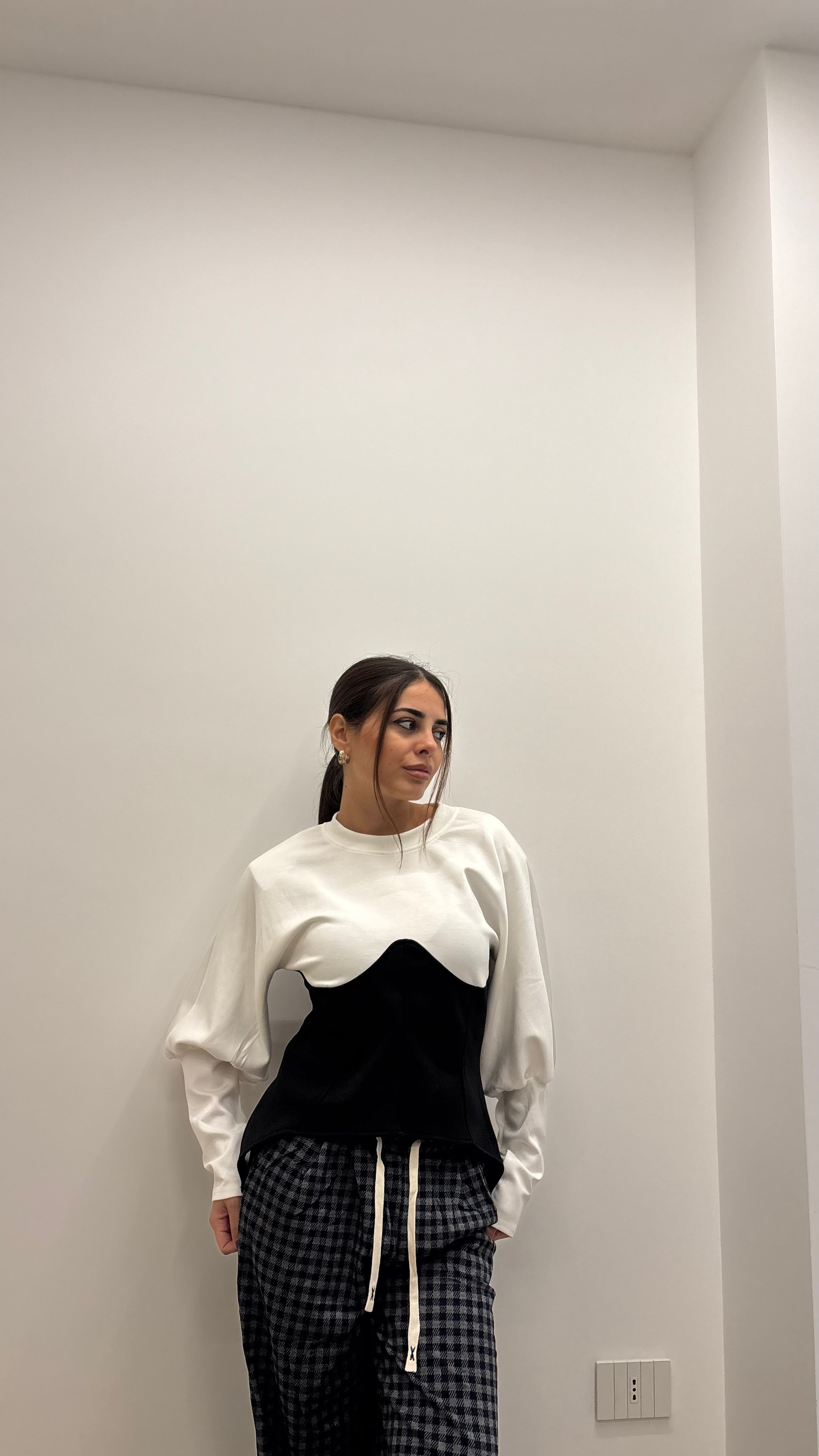 Felpa corsetto