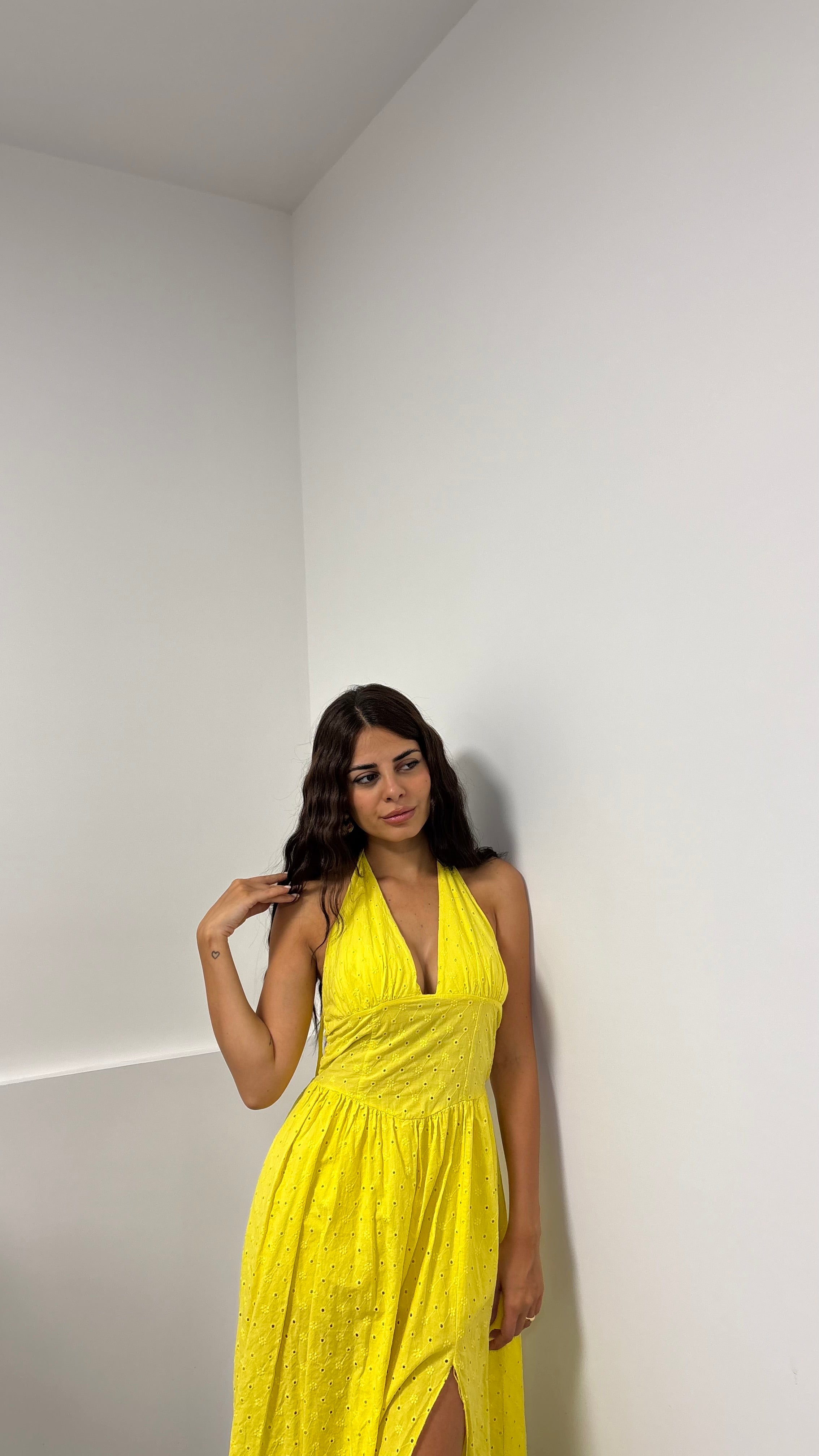 Dress sangallo giallo