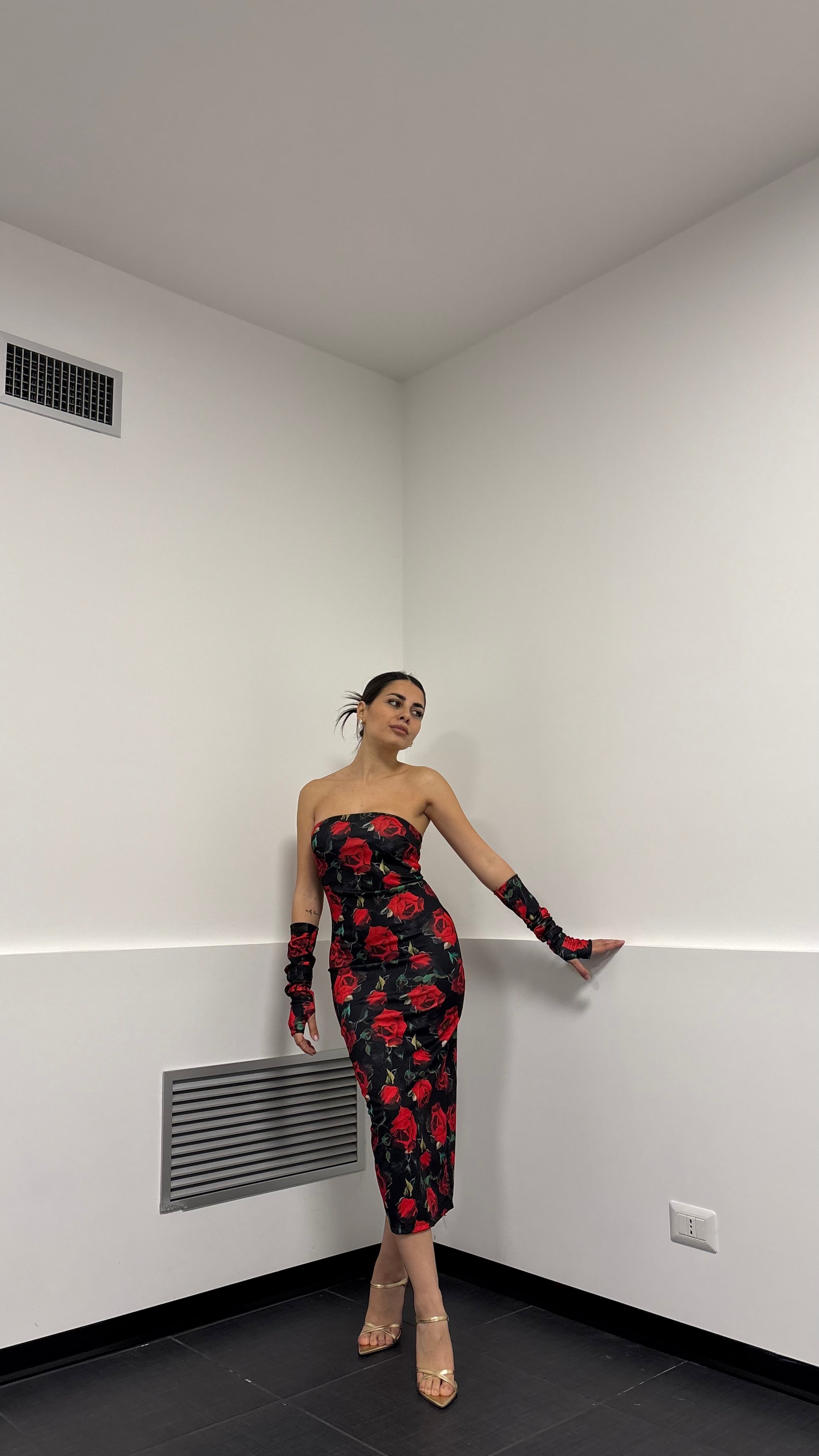 Dress con manicotti